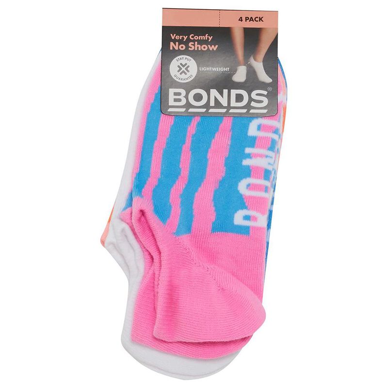 Bonds Pattern No Show Socks - 4 Pack image number 2